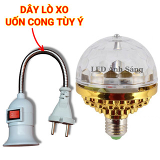 Đèn Led Cầu Xoay Pha Lê 7 Màu Bóng đèn led tự xoay 7 màu vũ trường, phòng sân khấu - Chui E27