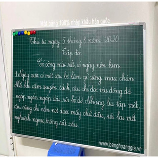 Bảng từ xanh kẻ ô ly luyện chữ đẹp dành cho học sinh( tặng phấn,bông lau,nam châm)