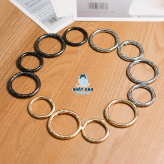 Khoen tròn, móc khóa tròn mở kim loại