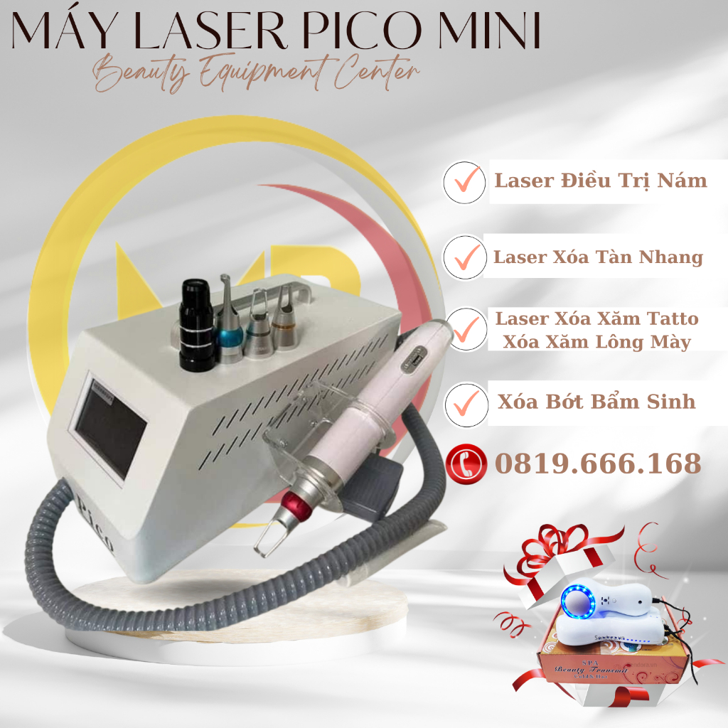 Máy Laser Mini Pico | Laser Mini Bắn Nám, Hút Mực Xăm