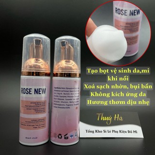 Bọt vệ sinh mi New Rose (60ml) an toàn, dịu nhẹ, không cay mắt _vệ sinh siêu sạch_Thúy Hà