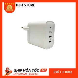 Củ sạc nhanh QDOS 65W GAN 2 cổng type C, PD/PPS