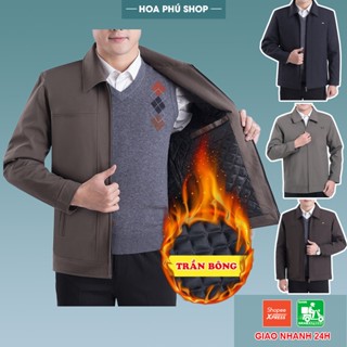 Áo khoác nam trung niên cho bố chất vải đẹp dáng sang không nhăn