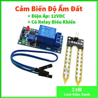 Module cảm biến độ ẩm đất 12V điều khiển relay bằng tự động