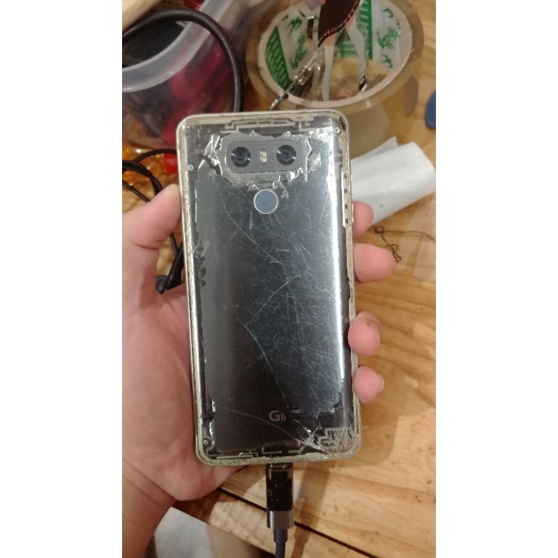 xác lg g6 lên logo xong tắt