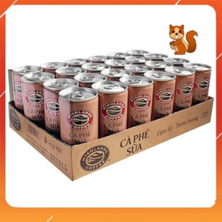 Thùng 24 Lon Cà Phê Sữa Highlands Coffee 185ml/235ml