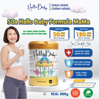 Sữa bột Hallo Baby MAMA 800gr dành cho bà bầu bổ sung dưỡng chất thơm ngon