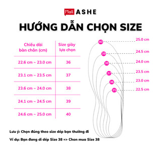 Dép quai ngang ASHE đế bằng 4cm