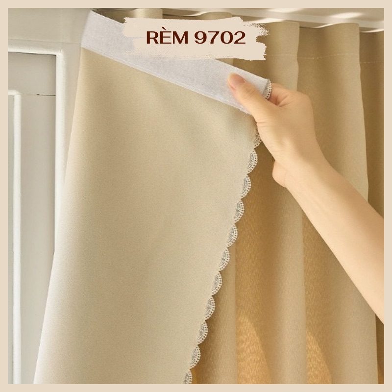 Rèm Dán Tường Vải Trơn Không Họa Tiết Cao Cấp Loại 1, Chống Bám Bụi, Chống Nắng Tốt