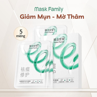 Mặt nạ trị mụn Mask Family, Mặt nạ phục hồi da mụn, kiềm dầu, mờ thâm