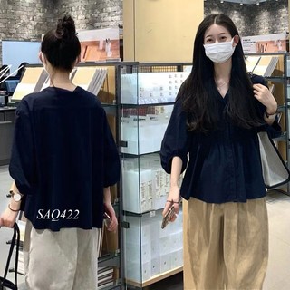 Áo Sơ Mi Eo Chun Co giãn SAQ422