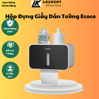 Hộp Đựng Giấy Dán Tường Ecoco E1903 Chống Thấm Nước Cao Cấp - Hộp Giấy Nhà Vệ Sinh ,Chất Liệu Nhựa ABS