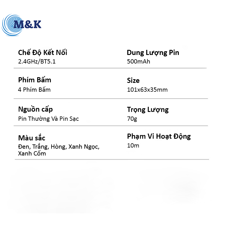 Chuột không dây Sạc Pin, Chống Ồn Siêu Nhạy Chỉnh DPI Phù Hợp Cho Máy Tính, Laptop, Tivi– BH 6 tháng | BigBuy360 - bigbuy360.vn