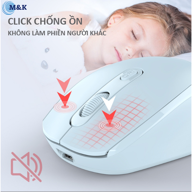 Chuột không dây Sạc Pin, Chống Ồn Siêu Nhạy Chỉnh DPI Phù Hợp Cho Máy Tính, Laptop, Tivi– BH 6 tháng | BigBuy360 - bigbuy360.vn
