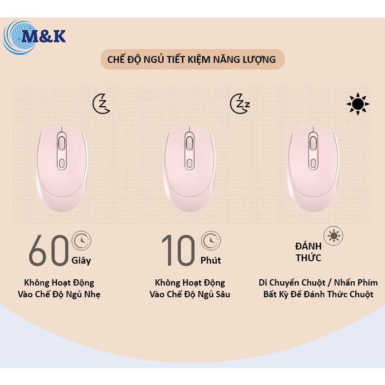 Chuột không dây Sạc Pin, Chống Ồn Siêu Nhạy Chỉnh DPI Phù Hợp Cho Máy Tính, Laptop, Tivi– BH 6 tháng | BigBuy360 - bigbuy360.vn