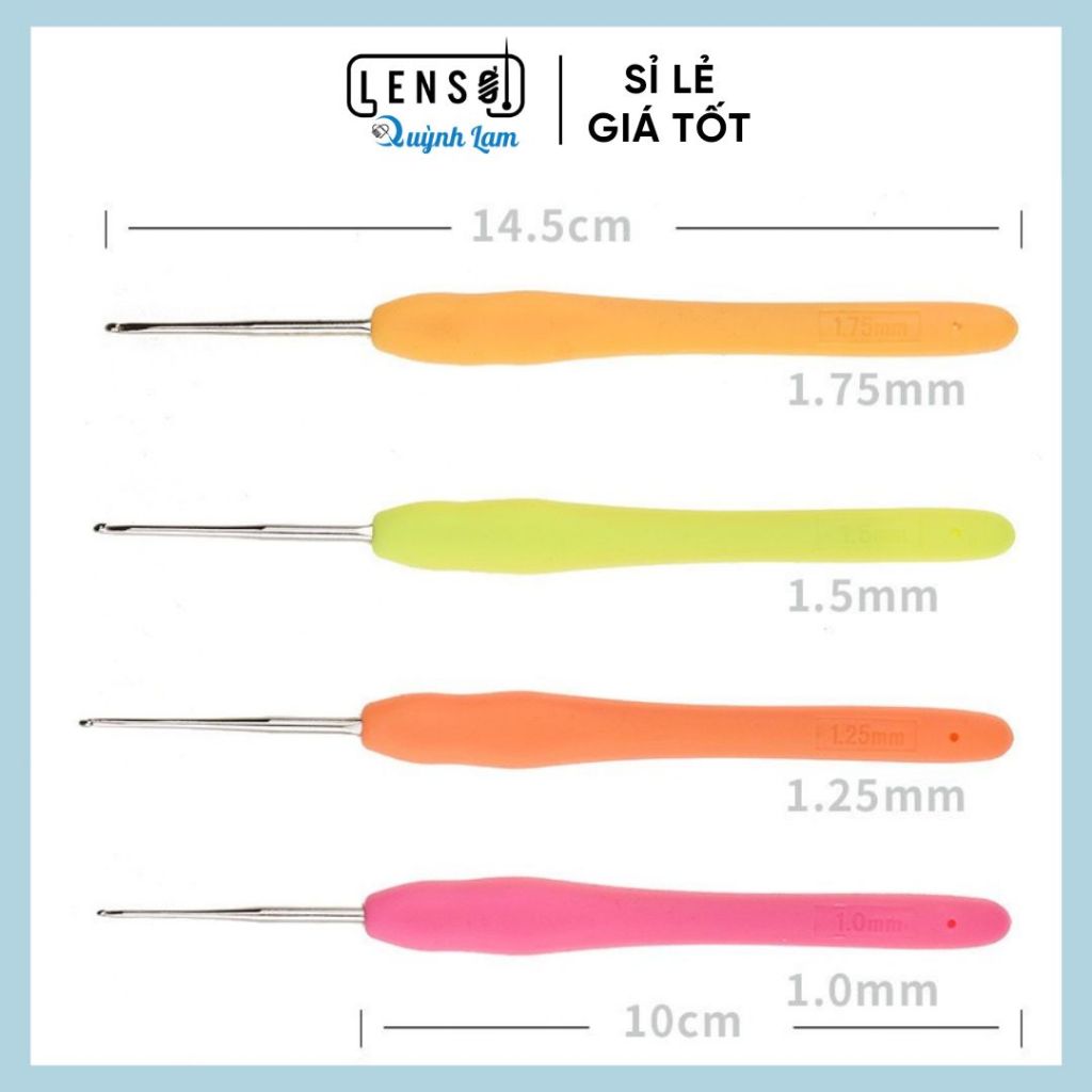 Kim móc len size nhỏ 1mm - 1.75mm