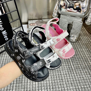 Sandal quai dán hoạ tiết hoa fullbox bill
