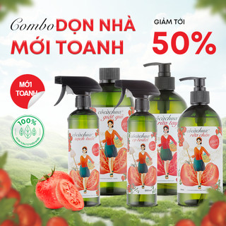 Combo dùng thử - dọn nhà mới toanh hữu cơ - cô cà chua 500ml