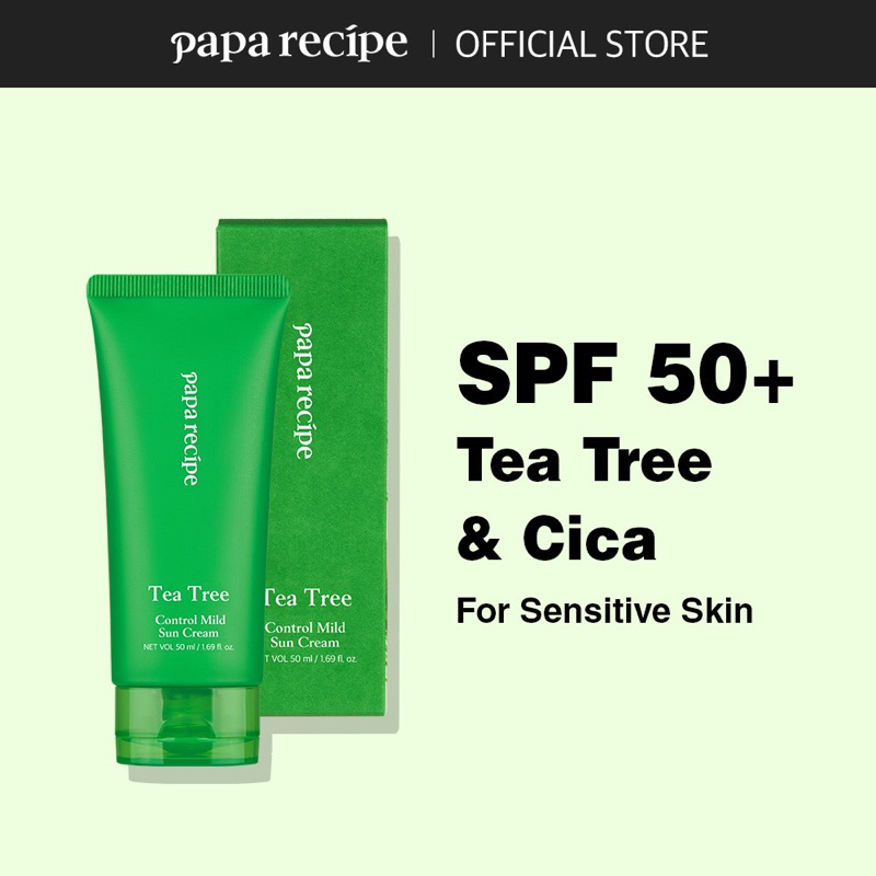 [HSD 12/25] m Kem Chống Nắng Papa Recipe Chiết Xuất Tràm Trà 50ml