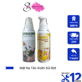 Mặt nạ tảo xoắn sủi bọt, mặt nạ nghệ sủi bọt thải độc da