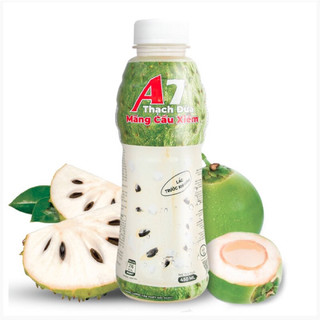 Lốc Nước Mãng Cầu Thạch Dừa A7 6 chai 450ml