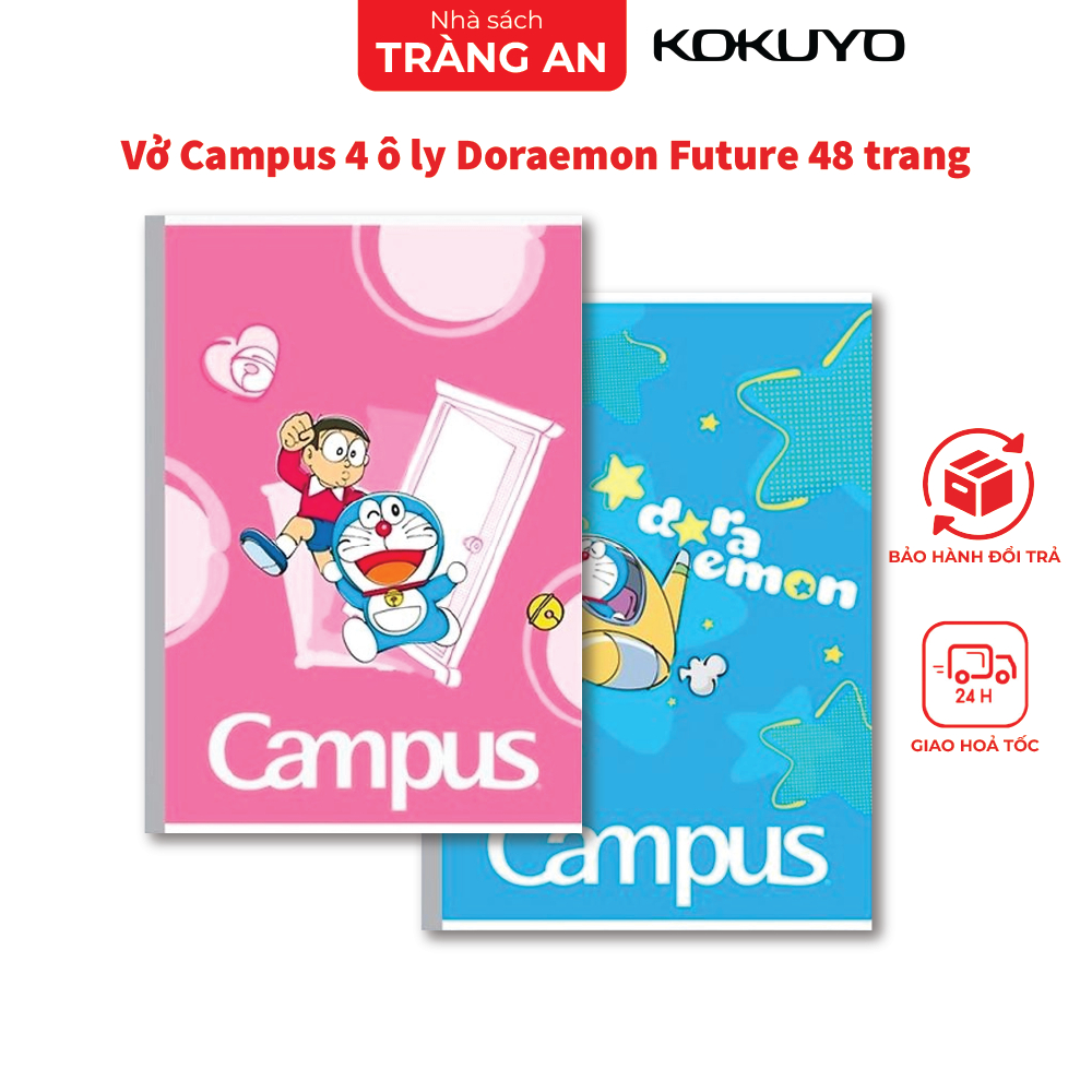 Vở Campus 4 ô ly Doraemon Future 48 trang