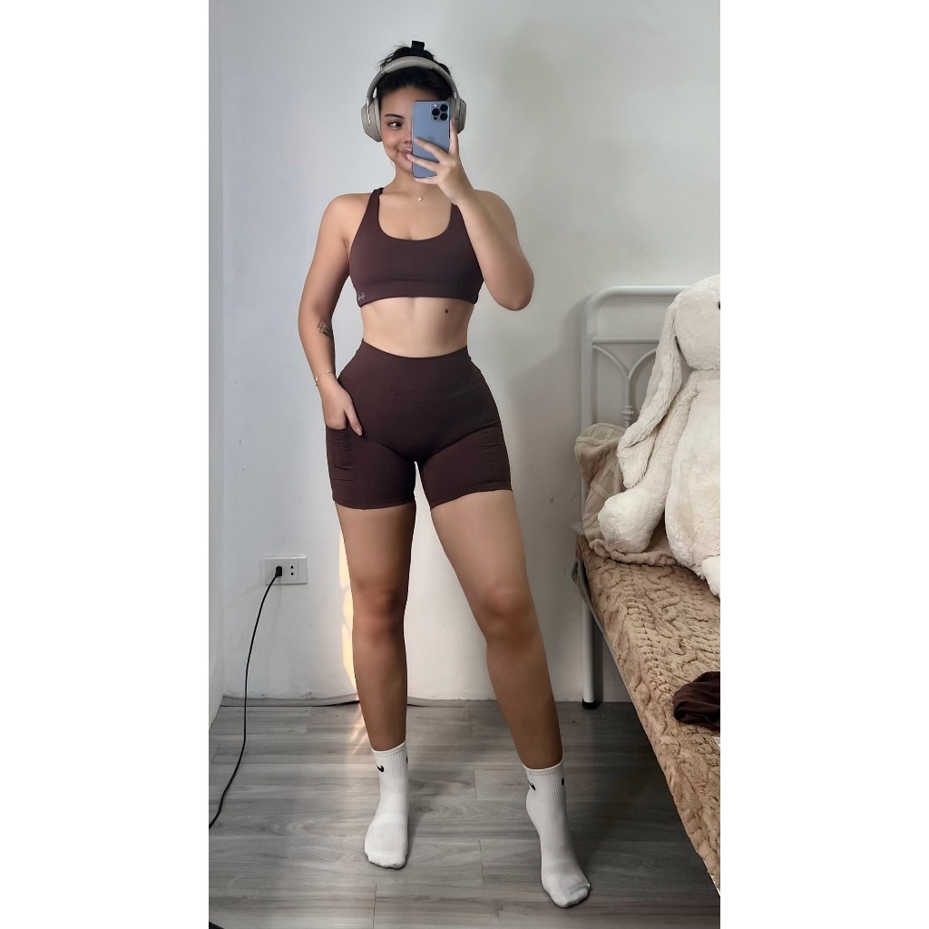 Quần tập gym nữ SEY Lotus Short Lycra - đồ tập gym nữ chất liệu vải cao cấp, thoải mái vận động | BigBuy360 - bigbuy360.vn