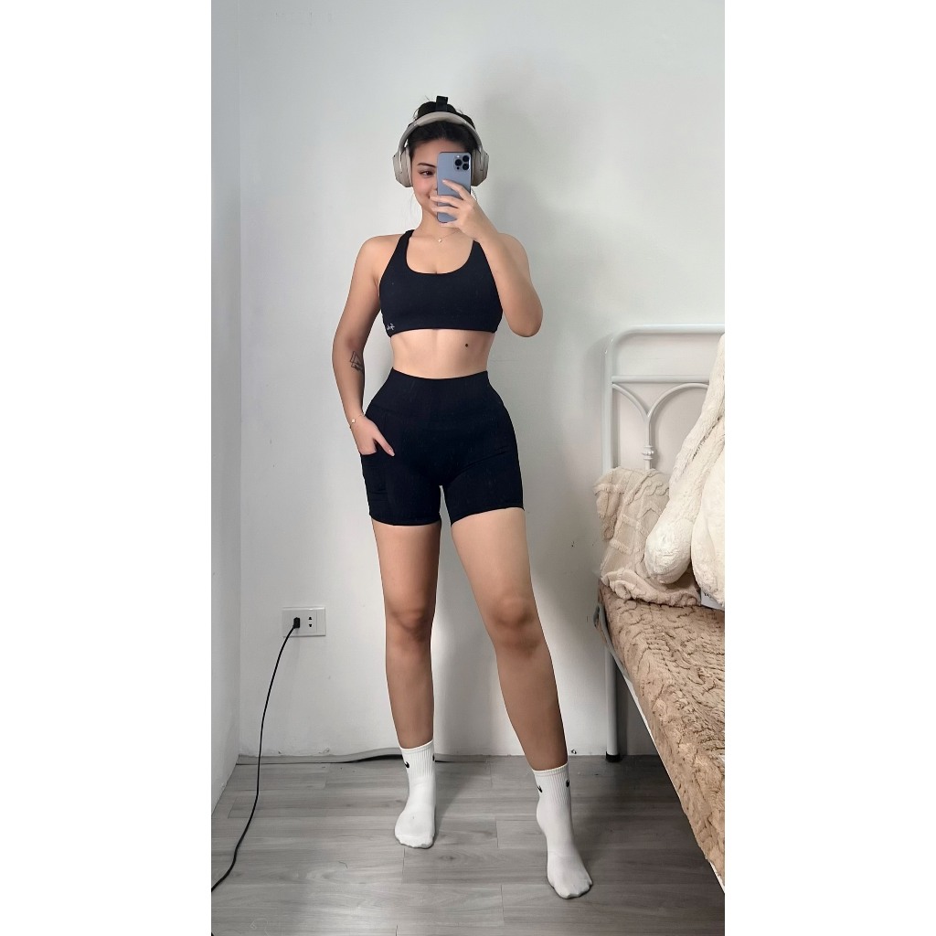 Quần tập gym nữ SEY Lotus Short Lycra - đồ tập gym nữ chất liệu vải cao cấp, thoải mái vận động | BigBuy360 - bigbuy360.vn