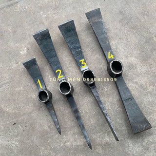 Cuốc chim 2 đầu cuốc đất bổ củi nhíp xe
