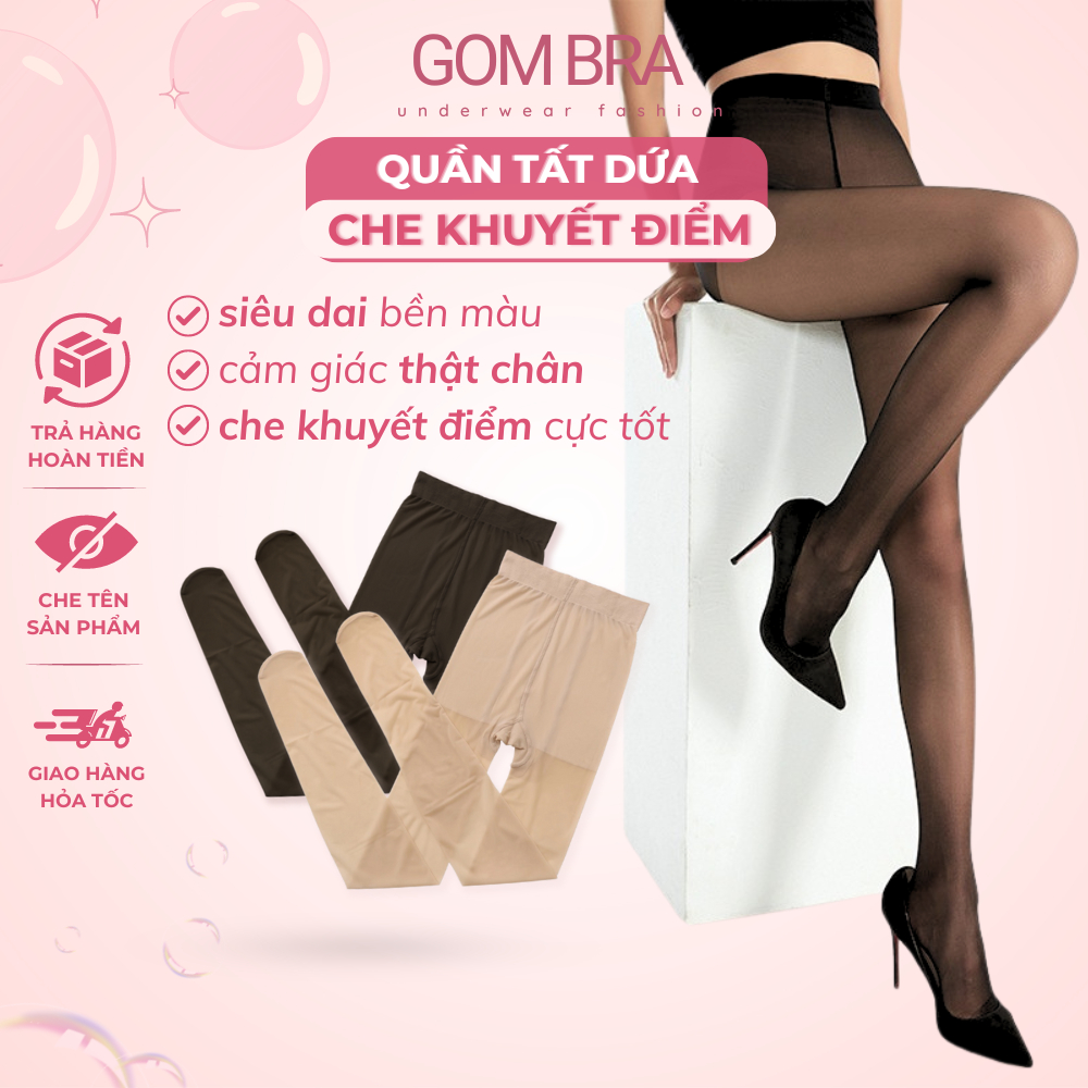 Quần tất che khuyết điểm chân Gom Bra, quần tất da chân chất liệu thun mềm mịn siêu dai, mỏng nhẹ thoáng khí - SA-1019