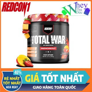 Tăng sức mạnh Total War Redcon1 30 Lần Dùng -Tăng Sức Mạnh, Sức Bền, Pre Workout dùng trước tập