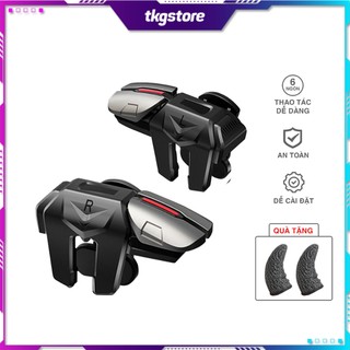 Nút bấm chơi game G21 bắn Pubg Mobile Free Fire 6 ngón cực nhạy kẹp rộng 13mm dùng cho mọi điện thoại