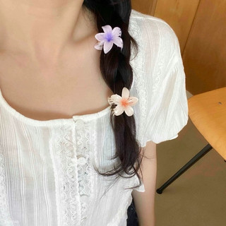 [HỎA TỐC - HÀNG CÓ SẴN 4CM - HÌNH SHOP TỰ CHỤP THẬT 100%] [𝟏 𝐊𝐄̣𝐏] Kẹp tóc hoa sứ hot trend mùa hè size mini 4cm