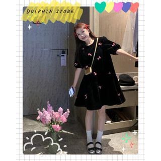 [DOLPHIN BIGSIZE] - Đầm babydoll bigsize - Đầm đen bigsize