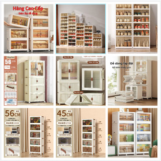Tủ nhựa đa năng gấp gọn , tủ giày , tủ quần áo , tủ bếp , tủ đựng đồ cho bé  tủ đựng túi xách chất liệu nhựa ABS cao cấp