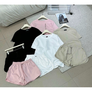 Set áo quần cottong trơn Mina QC