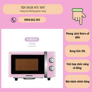 Lò vi sóng schneider 20l phong cách retro cổ điển - hàng