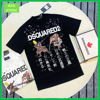 Áo Phông Nam Nữ DSQ2 In Hoạ Tiết Samurai Nhật Cổ Vảy Sơn Loang . Áo Thun Cộc Tay Siêu Cấp Cho Các Boy Phố Đi Chơi 2024