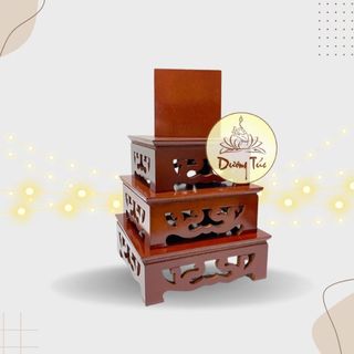  Đôn  Đế  Gỗ Vuông Khắc Đặt Tượng Thờ nhiều cỡ. 