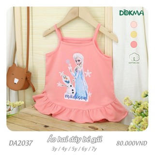 (3-7y) Áo hai dây/ áo 2 dây cho bé gái - DOKMA