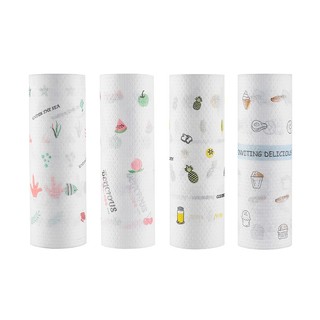 Cuộn 50 Khăn Giấy Lau Bếp Đa Năng Kích Thước 25x25cm