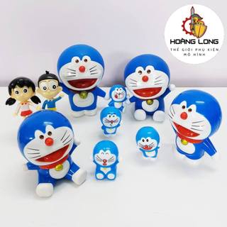 Mô hình Doremon Nobita Xuka, quà tặng độc đáo, phụ kiện trang trí Bánh Kem, Sinh Nhật (phụ kiện Hoàng Long)