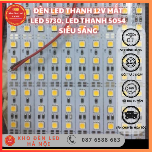 Đèn led thanh 12V mắt led 5730, led thanh 5054 siêu sáng