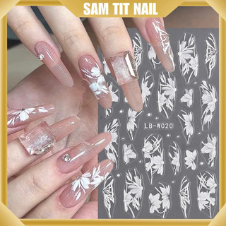 Sticker hoa cúc hót trend dán móng, sticker nhiều kiểu dán móng