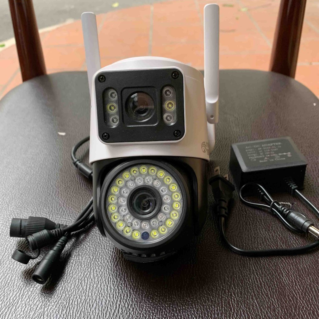 Camera YooSee ngoài trời 2 mắt - 2 màn hình siêu nét - Ban đêm có màu - Xoay 360 - Đàm thoại 2 chiều | BigBuy360 - bigbuy360.vn
