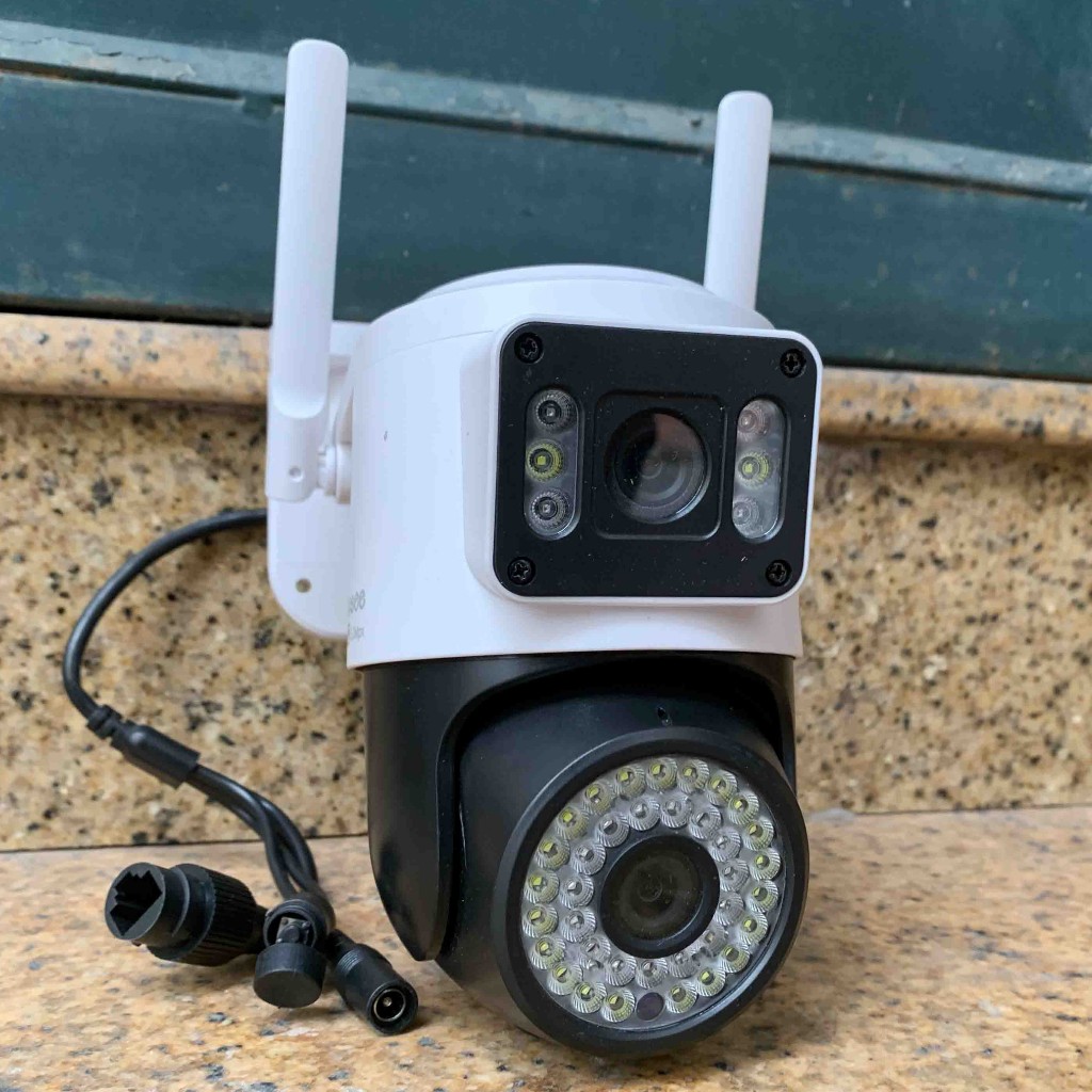 Camera YooSee ngoài trời 2 mắt - 2 màn hình siêu nét - Ban đêm có màu - Xoay 360 - Đàm thoại 2 chiều | BigBuy360 - bigbuy360.vn
