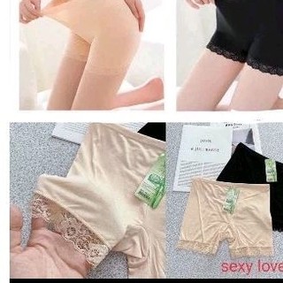 Quần đùi mặc trong váy phối ren chất cotton