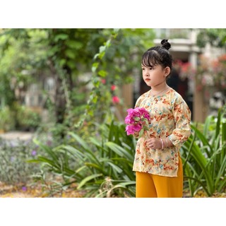 BỘ BÀ BA LỤA HOA CHO BÉ