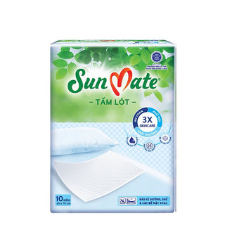 Chính hãng -tấm lót sunmate 10 miếng 45*70cm -hsd mới