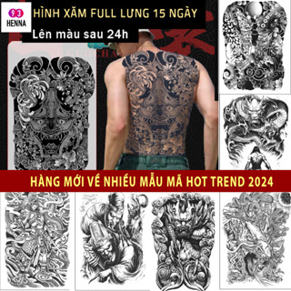 Hình xăm full lưng 15 ngày